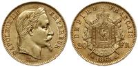 20 franków 1868 BB, Strasburg, złoto próby '900'