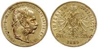 8 florenów = 20 franków 1885, Wiedeń, złoto 6.44
