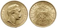20 marek 1905 A, Berlin, złoto 7.96 g, piękne