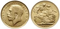 1 funt 1922 P, Perth, złoto 8.03 g, piękny