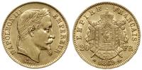 20 franków 1869 BB, Strasburg, złoto 6.43 g, pró