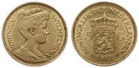 5 guldenów 1912, Utrecht, złoto próby 900, 3.36 
