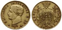 40 lirów 1810 M, Mediolan, złoto próby 900, 12.8