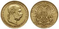 20 koron 1896, Wiedeń, złoto 6.75 g, próby 900