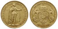 10 koron 1910 KB, Krzemnica, złoto 3.37 g, próby