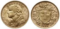 20 franków 1935 LB, Berno, typ Vreneli, złoto 6.