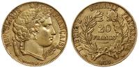 20 franków 1851 A, Paryż, złoto 6.43 g, próby 90