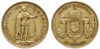 10 koron 1907 KB, Krzemnica, złoto 3.38 g, próby