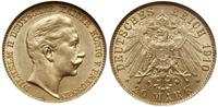 20 marek 1910 A, Berlin, złoto ok. 7.96 g, próby