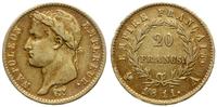 20 franków 1811 A, Paryż, złoto próby '900', 6.3