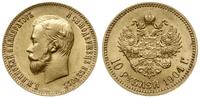 10 rubli 1904 (A•P), Petersburg, złoto próby '90
