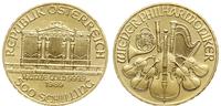 500 szylingów 1989, Wiedeń, złoto 7.78 g, próby 
