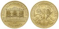 25 euro 2011, Wiedeń, złoto 7.78 g, próby 999.9 