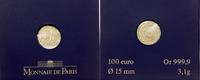 100 euro 2009, Paryż, złoto ok. 3.1 g, próby 999