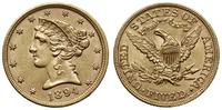 5 dolarów 1894, Filadelfia, typ Liberty with Cor