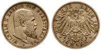 10 marek 1907 F, Stuttgart, złoto próby 900, 3.9