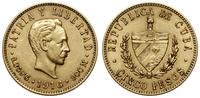 5 peso 1916, Filadelfia, Jose Marti, złoto 8.35 