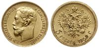 5 rubli 1902 AP, Petersburg, złoto próby "900", 
