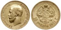 10 rubli 1901 ФЗ, Petersburg, złoto 8.58 g, prób