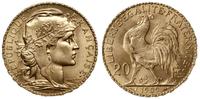 20 franków 1909, Paryż, typ Marianna, złoto prób