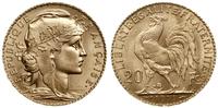 20 franków 1911, Paryż, typ Marianna, złoto prób