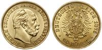 20 marek 1875 A, Berlin, złoto próby 900, 7.96 g