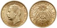 20 marek 1914 G, Karlsruhe, złoto próby 900, 8.0