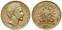 20 marek 1873 D, Monachium, złoto próby 900, 7.9