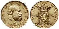 10 guldenów 1879, Utrecht, złoto próby 900, 6.71