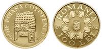 100 lei 2002, złoty hełm z Coțofenești, złoto pr