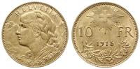 10 franków 1915 B, Berno, złoto próby 900, 3.23 