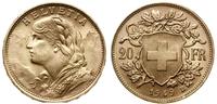 20 franków 1949 B, Berno, typ Vreneli, złoto pró