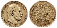 10 marek 1873 B, Hannover, złoto próby  900, 3.9