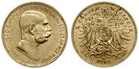 10 koron 1909, Wiedeń, typ Marschall, złoto prób