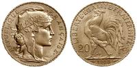 20 franków 1908, Paryż, typ Marianna, złoto prób