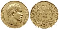 20 franków 1857 A, Paryż, złoto próby 900, 6.45 