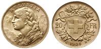 20 franków 1935 LB, Berno, typ Vreneli, złoto pr