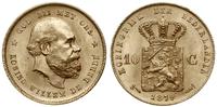 10 guldenów 1879, Utrecht, złoto próby 900, 6.72