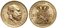 10 guldenów 1877, Utrecht, złoto próby 900, 6.71