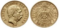 20 marek 1894 E, Muldenhütten, złoto próby 900, 