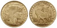 10 franków 1912, Paryż, złoto próby 900, 3.22 g