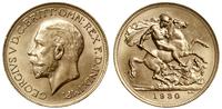 1 funt 1930 P, Perth, złoto próby 916.7, 7.99 g,