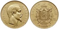 50 franków 1855 A, Paryż, głowa bez wieńca, złot