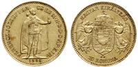 10 koron 1908 KB, Krzemnica, złoto 3.38 g, próby