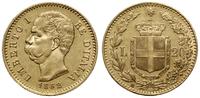 20 lirów 1882 R, Rzym, złoto 6.42 g, próby 900