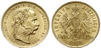 8 florenó = 20 franków 1892, Wiedeń, nowe bicie 