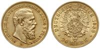 20 marek 1888 A, Berlin, złoto 7.94 g, próby 900