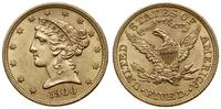 5 dolarów 1900, Filadelfia, typ Liberty with Cor