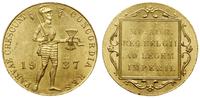 dukat 1937, Utrecht, złoto 3.49 g, próby 986, pi