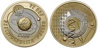200 złotych 2000, Warszawa, Rok 2000, złoto/sreb